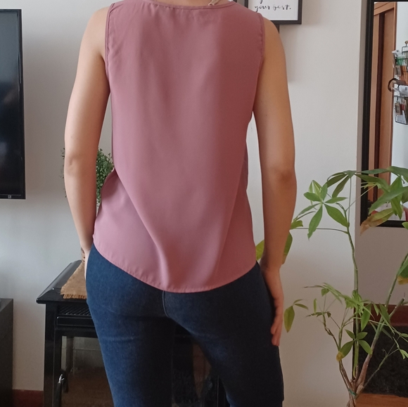 Dusty Rose Vero Moda Tank Top Blouse - Picture 5 of 14